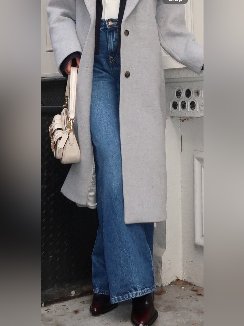 Zara high rise blue jeans